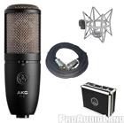 006-312-002 Akg Large Diaphragm Studio Condenser Mic Package Free 704660988264
