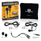 0718475305079 Powerdewise Lavalier Lapel Microphones Set For Dual Interview