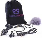 10771328 Purple Panda Clip On Lavalier Lapel Microphone Kit 646117741940