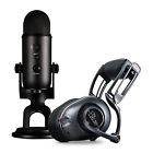1745 Blue Microphones Blackout Yeti Usb Microphone Powered Headphone 836213001745