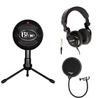 4336300496 Blue Microphones Snowball Ice Condenser Microphone Black With 636156035346
