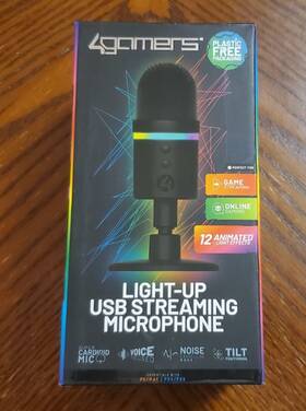 4gamers 055269714996 Ends 9/15 11pm Pst Light Up Streaming Microphone