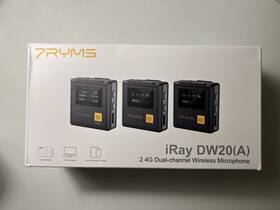 Dw20 7ryms A Wireless Lavalier Microphone System Iray 2.4 G Dual-channel Wirele