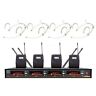 8400-4hs4 Wireless Microphone System Four Headset Bodypacks Suitable For 699929725905