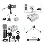 900922681 Professional Desktop Condenser Microphone Kit Shock Mount Phantom 191073030169