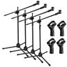 A-28-0004-001-mis Apluschoice Mic Stand Microphone Holder Folding Boom Broadcast Stage Studio
