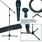 A-300bkam-pak Deluxe Microphone Package With Boom Stand Xlr Cable 8025534017364