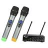 Abcd00145-cr Uhf Dual Channel Wireless Handheld Microphone Karaoke