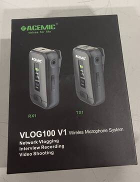 Vlog100 Acemic 971957852070 V1 Wireless Microphone System