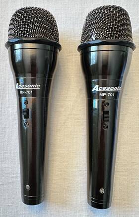 Mp-701 Acesonic Microphone With Cables Cords Qty Of 2