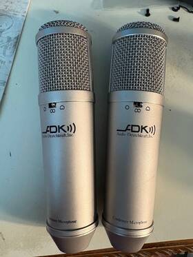 A-51st Adk Pair Of Microphones - Tested And Working