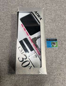 Cm-30a Aiwa Vintage Mini Stereo One-point Electret Condenser Microphone With Box