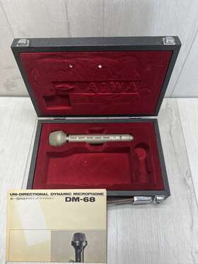 Dm-68 Aiwa Vintage Dm 68 Uni Dynamic Microphone Made In Japan Please Read Desc