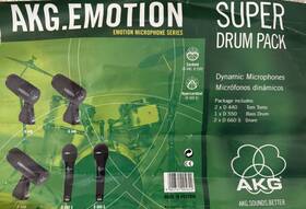 2-d660s Akg 1-d550 Drum Microphone Set Excellent Condition 2-d440
