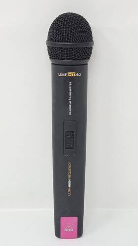 Akg-ht40 Akg Ht 40 Uhf Handheld Microphone Transmitter - 734.6 Mhz Untested