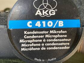 C410 Akg C410/b Condenser Microphone Black Transducer Type Mpn