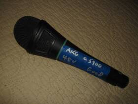C5900 Akg Tripower Condenser Hypercardioid Microphone. Used. Tested. Black