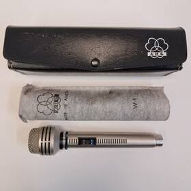 D119 Akg Es Dynamic Microphone 1960s Vintage Rare With Case And Sleeve Tested