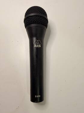 D870 Akg Dynamic Vocal Microphone Xlr Handheld Tested Working