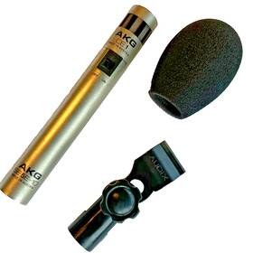 Se5e-c10 Akg Se5e-10 Ce-1 Head Tested Works Clip Windscreen Vintage Cardioid Condenser