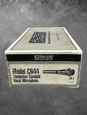 C644 Altec Lansing Vintage Model Condenser Vocal Microphone With Box Parts As Is