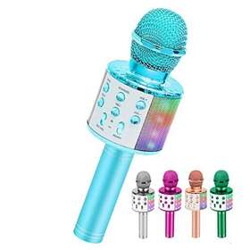 Alversun 752349630676 Karaoke Microphone Kids Bluetooth Wireless Portable Handheld Singing Speaker