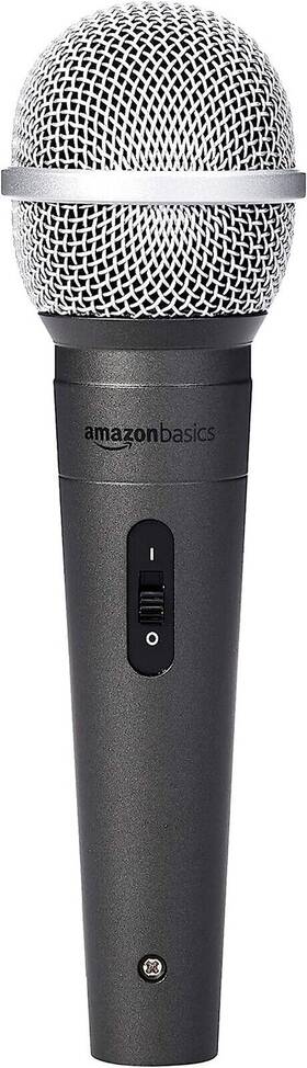 Lj-dvm-001 Amazon Basics Dynamic Vocal Microphone W On / Off Switch Xlr Tested No Returns