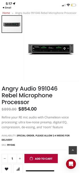 991046 Angry Audio Rebel Microphone Processor