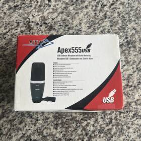 Apex555 Apex 840402031949 Usb Condenser Microphone With Active Monitoring
