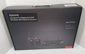 Wm-333b Aplomb Innopow 80 Channel Dual Wireless Microphone System