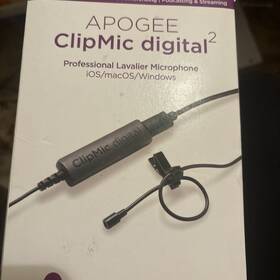 3500-0112-0000 Apogee Electronics Clipmic Digital2 Premium Lavalier Mic For Ios Mac Window