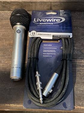 Aspen Pittman Designs 865264000049 Dt-1 Dual Top Condenser Handheld Vocal Microphone W Cable