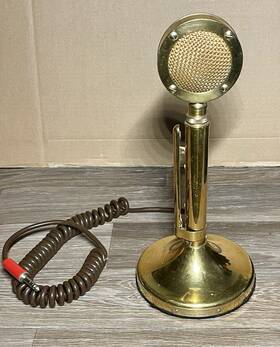 22910 Astatic Golden Eagle Corporation Microphone Vintage Retro Style Untested