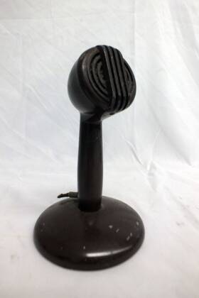 C-2644 Astatic C2644 Vtg Bullet Microphone And Base Audio Mic Untested