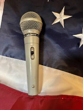 As-643l Audio Spectrum Vintage As135l Uni Directional Microphone Low-imp