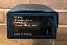 At-802 Audio-technica At802 Moving Coil Dynamic Mic With Original Case Etc