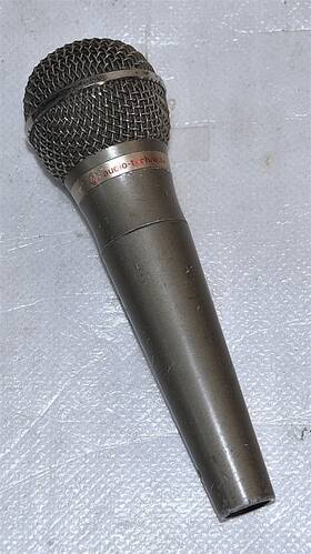 Audio Technica At814a Dynamic Microphone Vintage School Surplus
