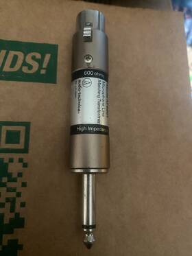 At8201 Audio Technica Microphone Line Matching Transformer Minimal Use