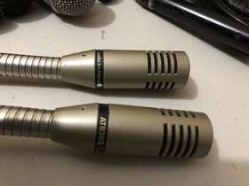 At838g Audio-technica Gooseneck Microphone Cardioid Cleaned And Tested