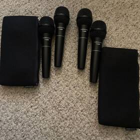 Ats99 Audio Technica Four Audio-technica 99 Xdb Microphones For Auction