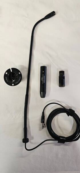 U857rl Audio-technica U857r Cardioid Condenser Adapter-mount Gooseneck Microphone Tested Sounds Great