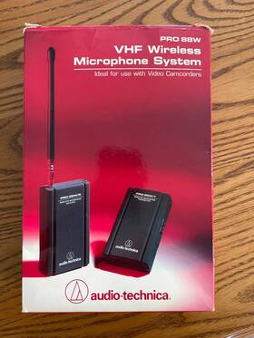 W88-24-8829 Audio-technica Pro 88w Vhf Wireless Video Camera Microphone System