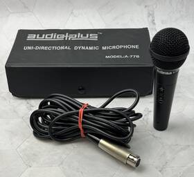 A-77b Audioplus Uni-directional Dynamic Microphone Model 600 6.5 Inch With 15 Cord