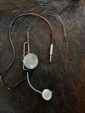 1400ec Audiosears Vintage 1628 Operator/air Traffic Controller Headset 1/4 Inch Male Plug Great