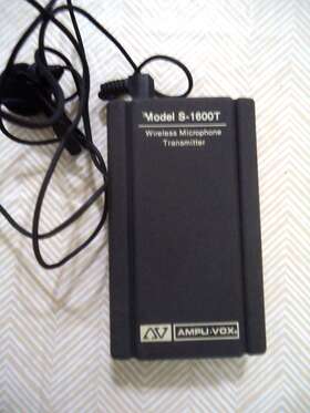 S-1600t Av Ampli Vox Wireless Microtransmitter Model S- 1600t