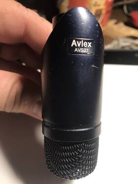 Avs21 Avlex Compact Drum Mic With Rim Mount Dynamic Microphone