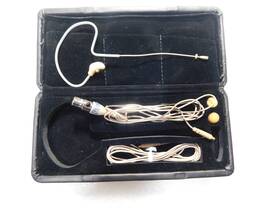 Hs-08a Avlex Premium Single Ear Miniature Headset Mic Microphone With 4-pin Beige