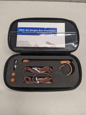 Hsp-49bg Avlex Hsp-49 Single Ear Premium Headworn Microphone Brown