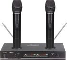 Awm6112  Audio Vhf Dual Channel Rechargeable Wireless Microphone 844565000668