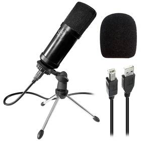 Axcmx715 Axcessables U Usb Condenser Vocal Microphone Laptop Studio Podcast With 5.5 Ft Cable